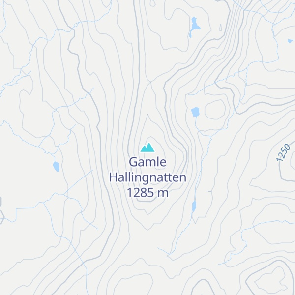 Map of Gamle Hallingnatten