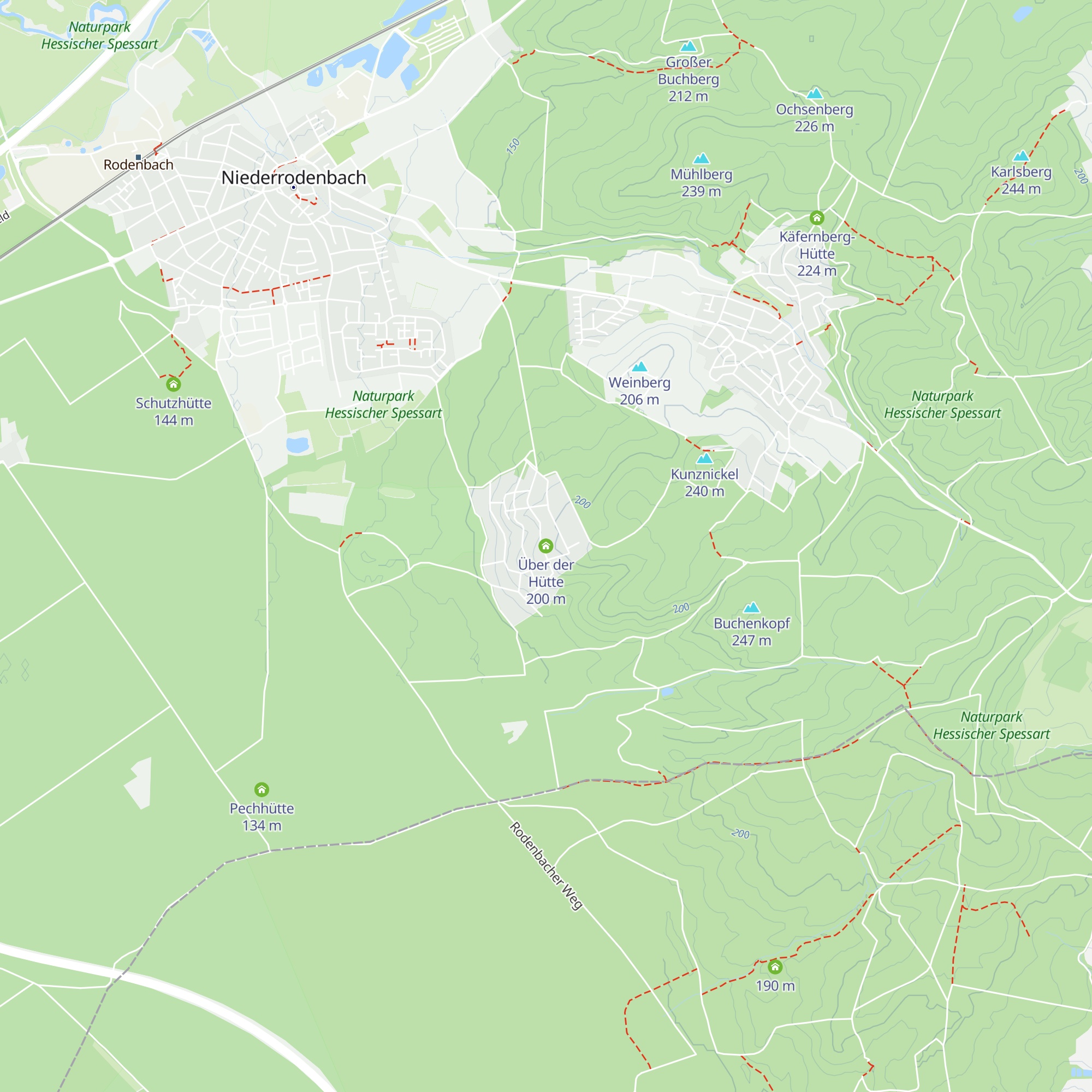 Über der Hütte map