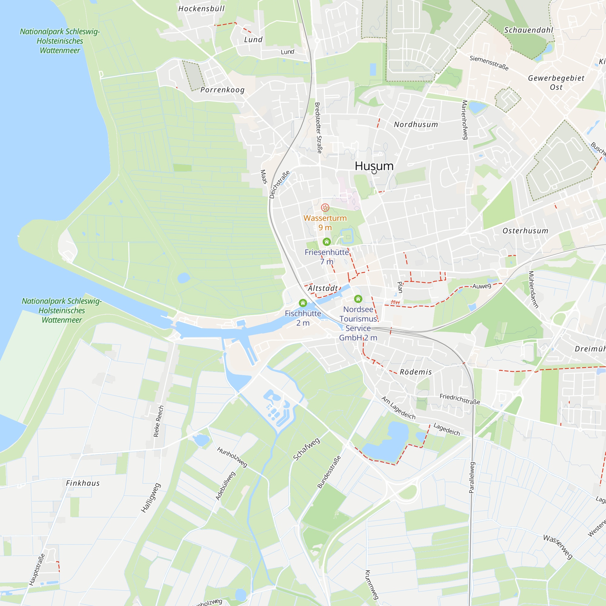 Fischhütte map
