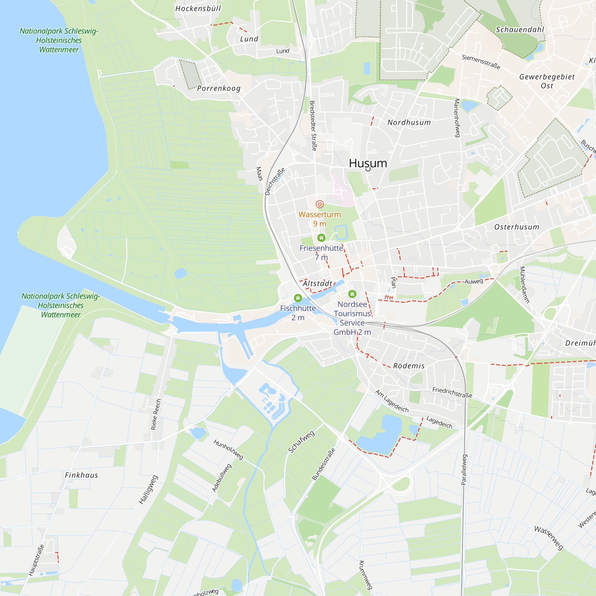 Fischhütte map