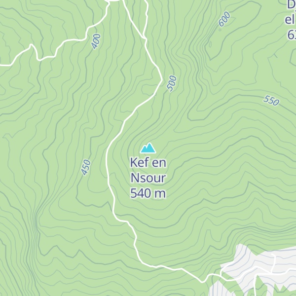 Map of Kef en Nsour