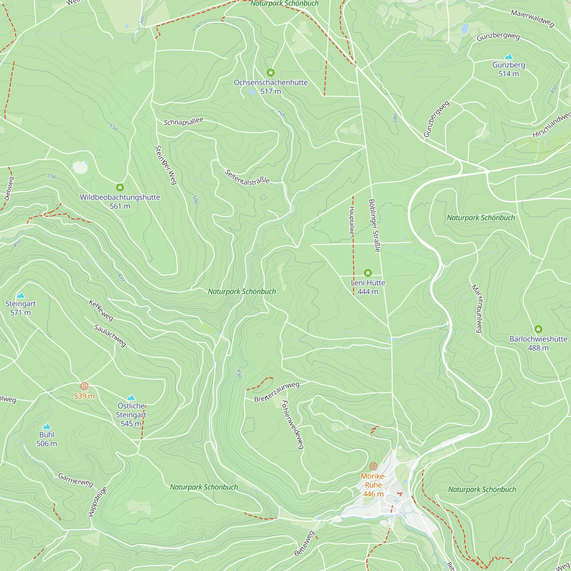 Hütte map