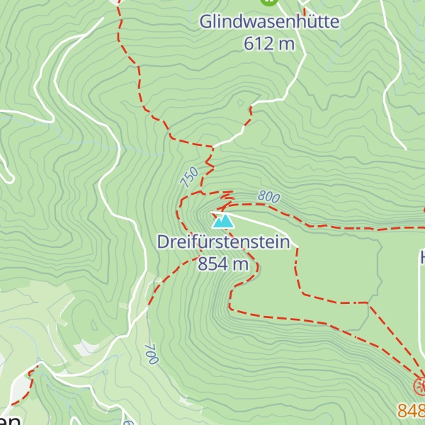 Map of Dreifürstenhütte