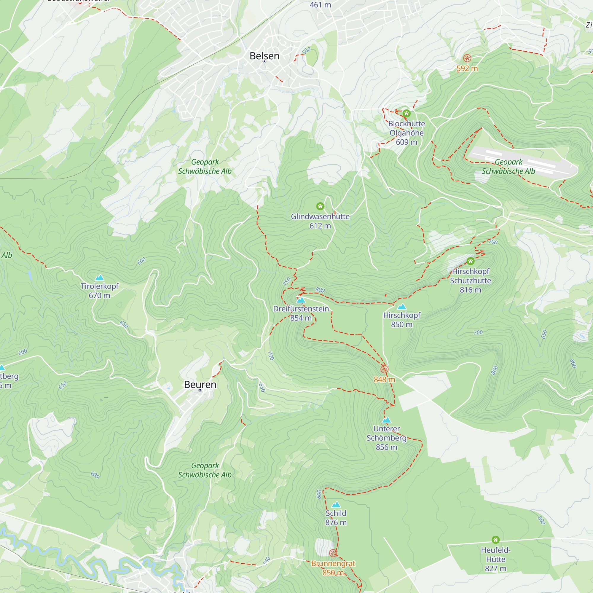 Dreifürstenhütte map