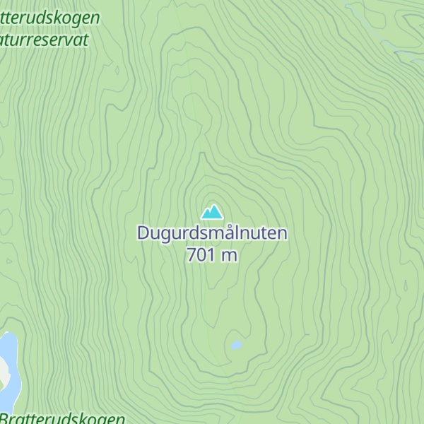 Map of Dugurdsmålnuten
