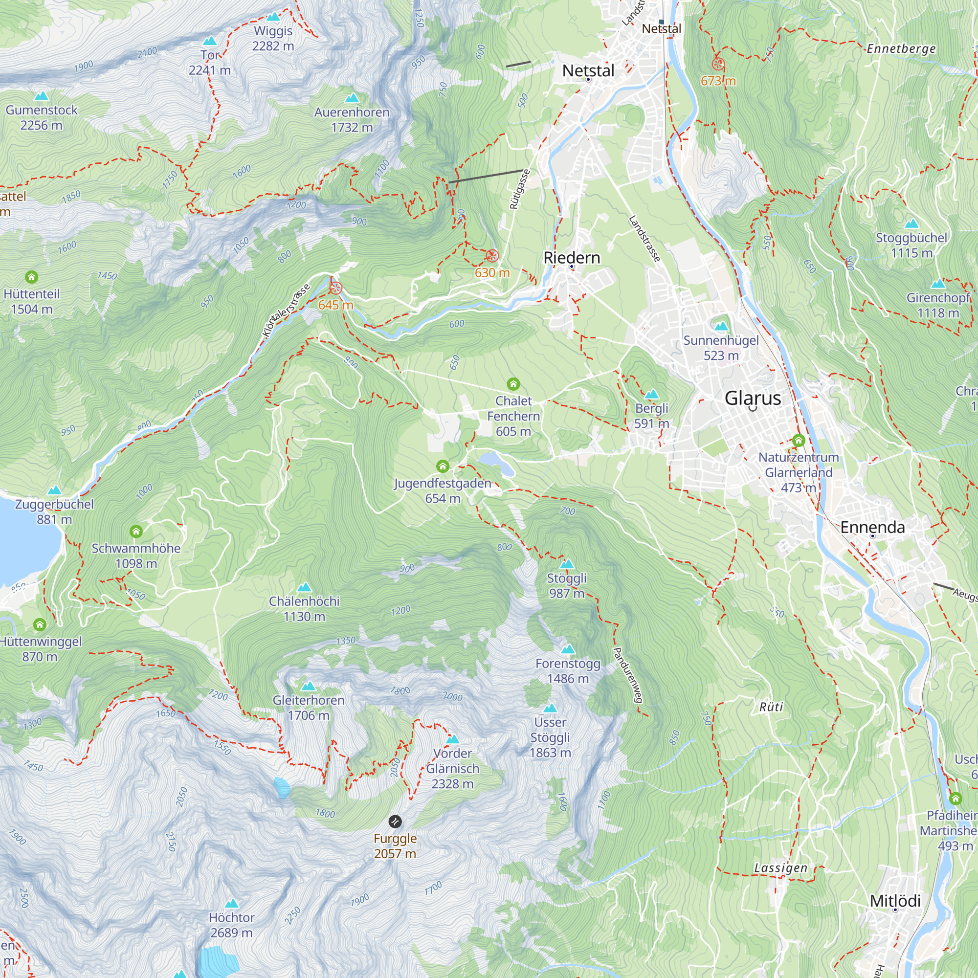 Zivilschutz Ausbildungsanlagen map