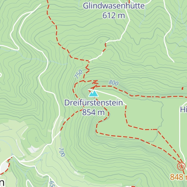 Map of Dreifürstenstein