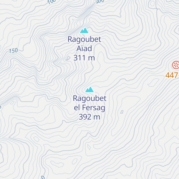 Map of Ragoubet el Fersag