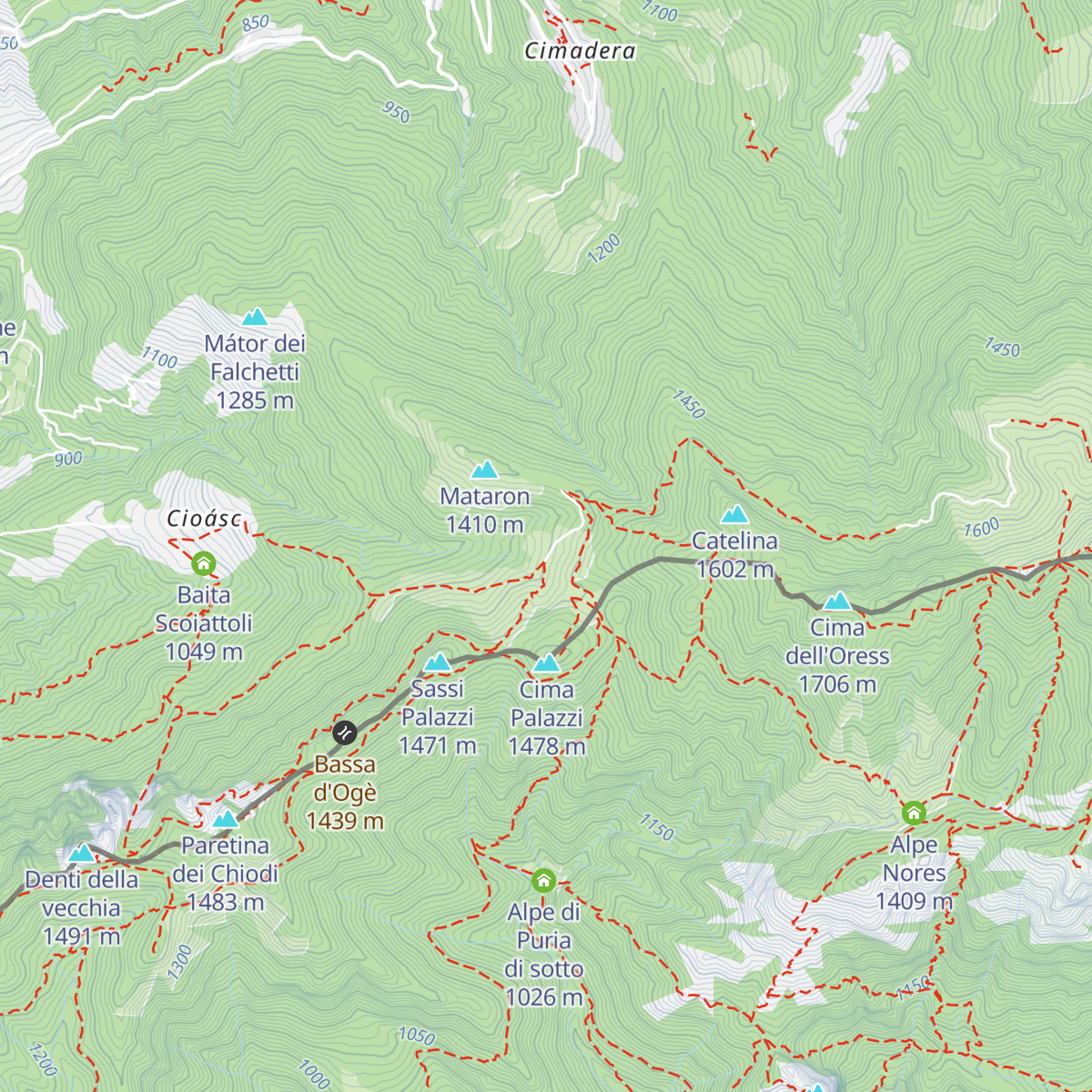Capanna del Pairolo map