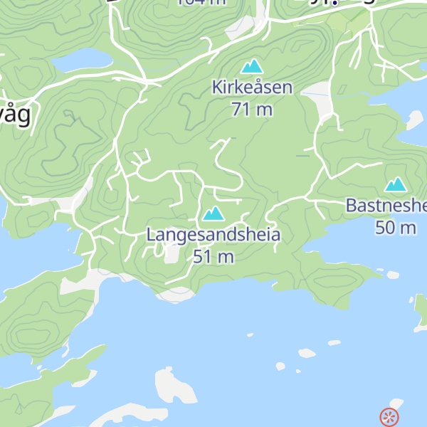 Map of Langesandsheia