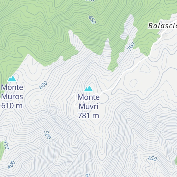 Map of Monte Muvri