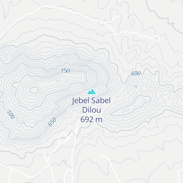 Map of Jebel Sabel Dilou