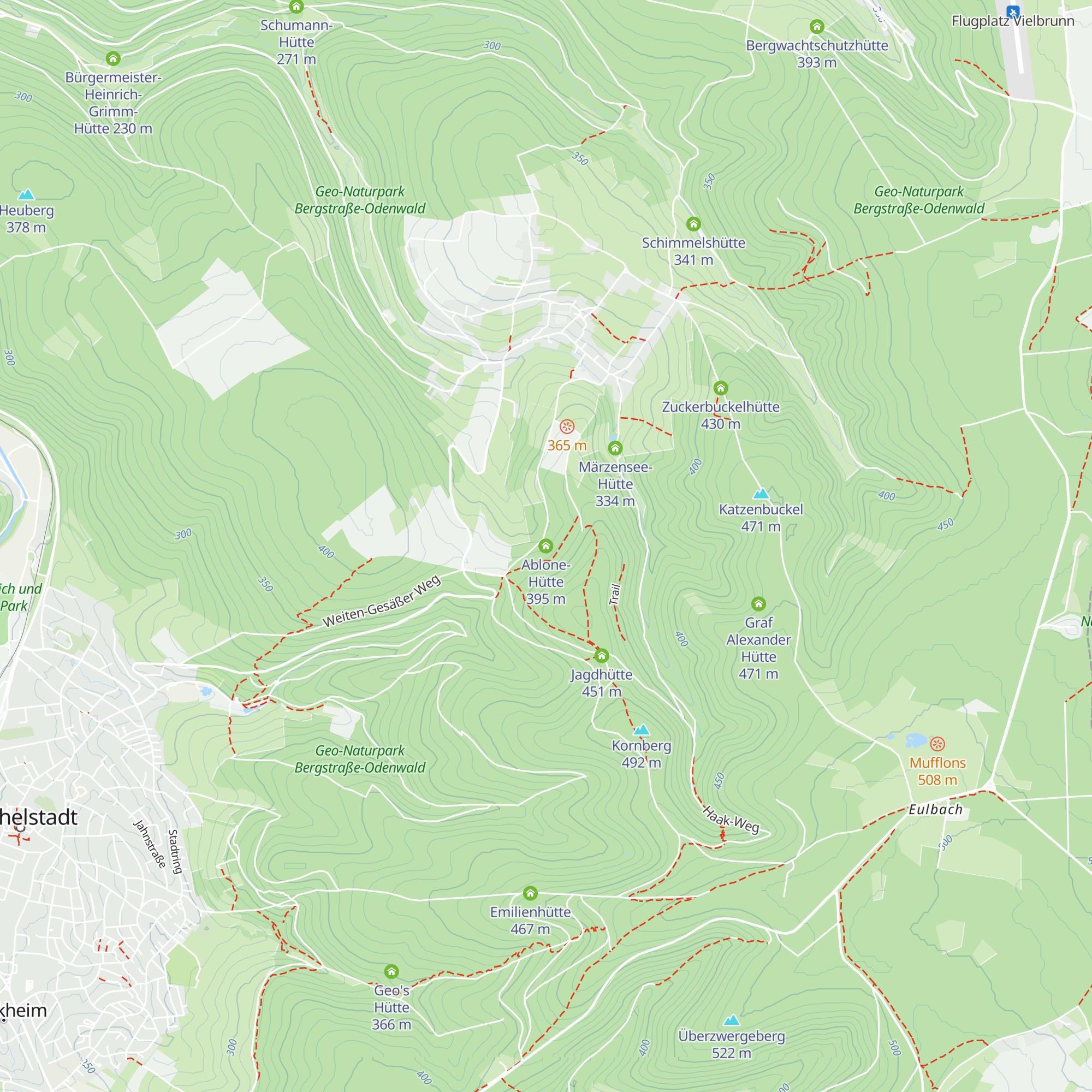 Ablone-Hütte map