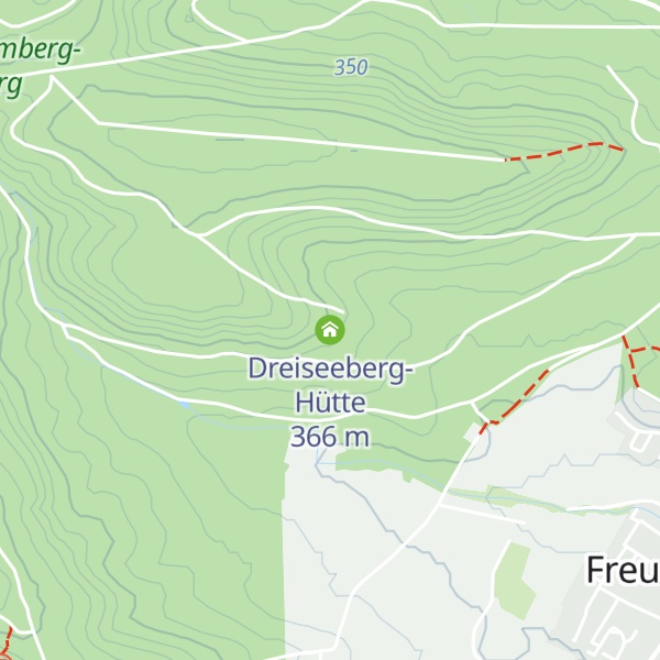 Map of Dreiseeberg-Hütte