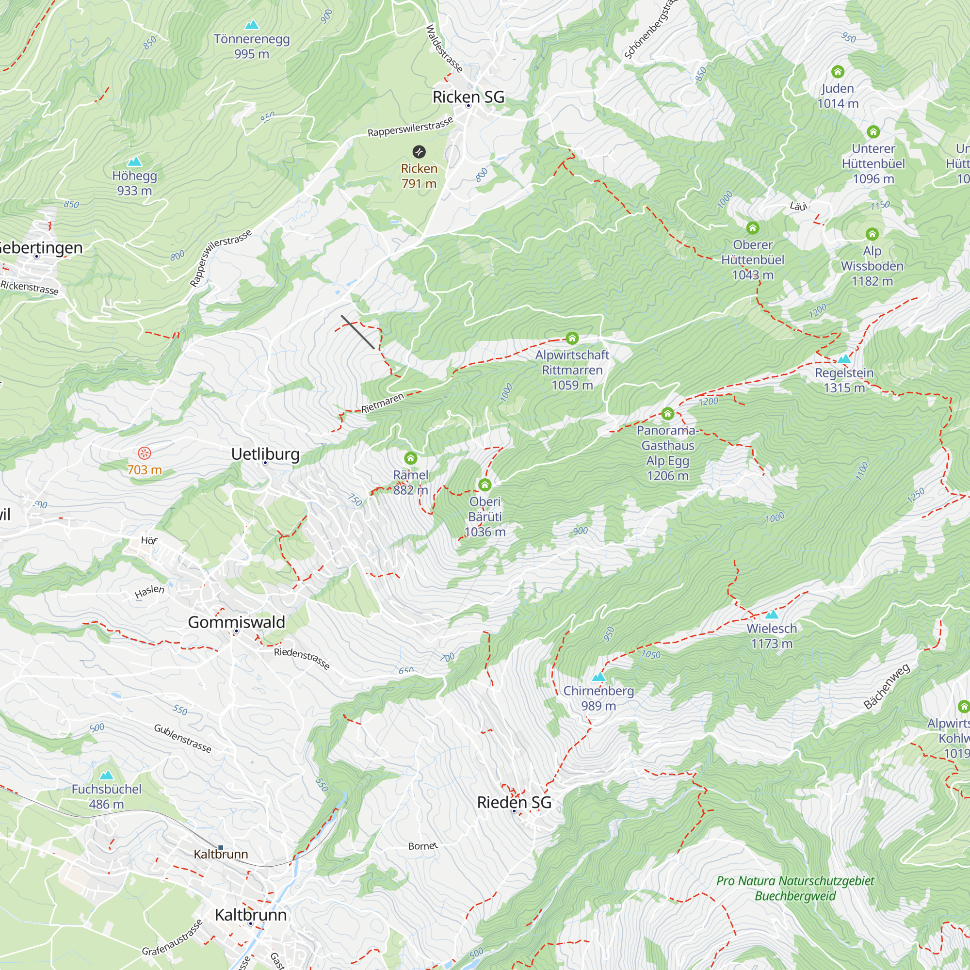 Oberi Bärüti map