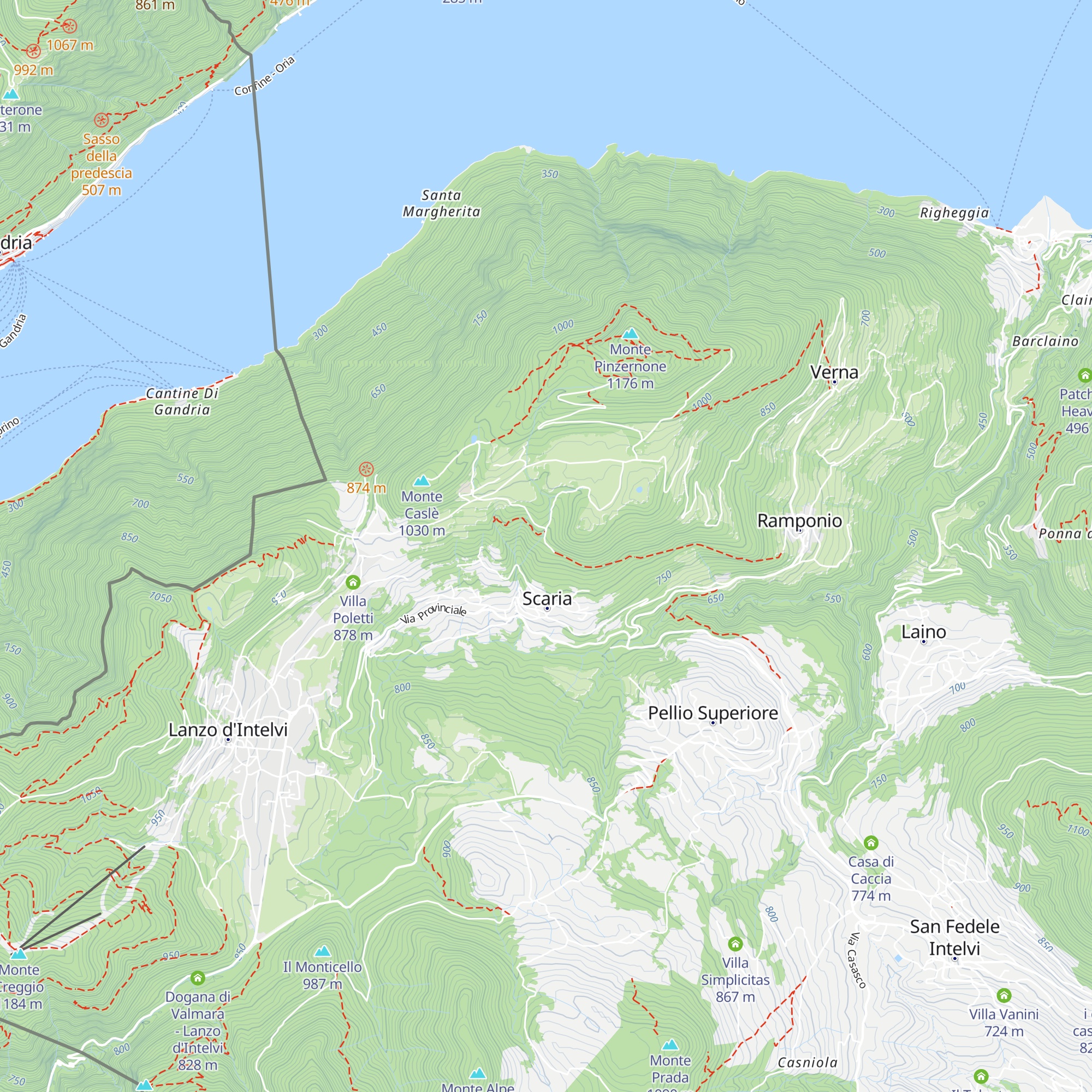 Albergo Rondanino map