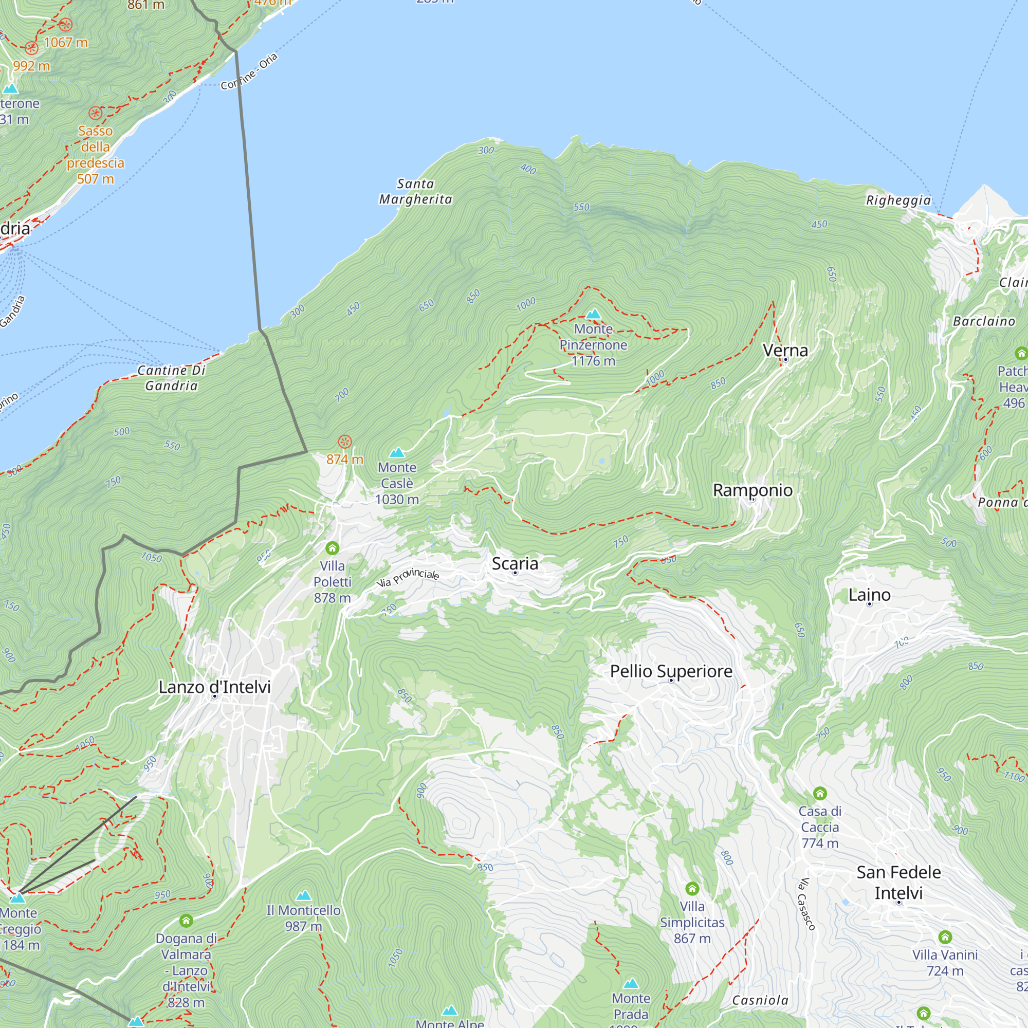 Albergo Rondanino map