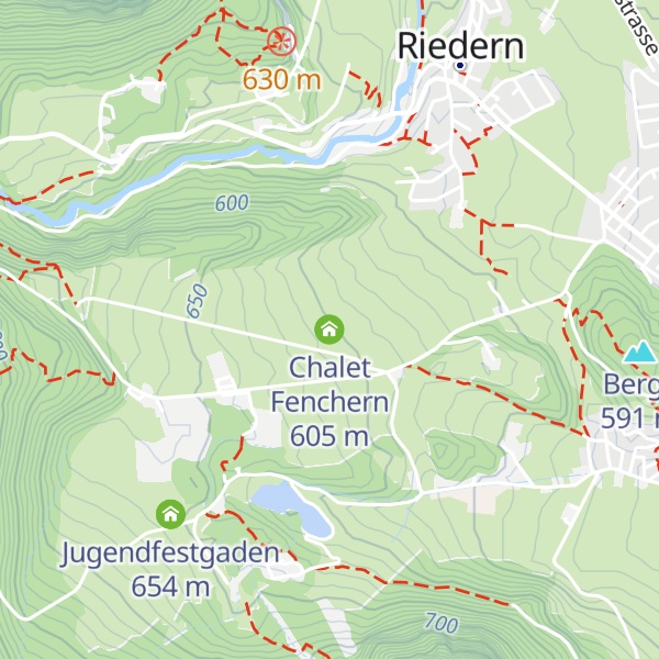 Map of Chalet Fenchern