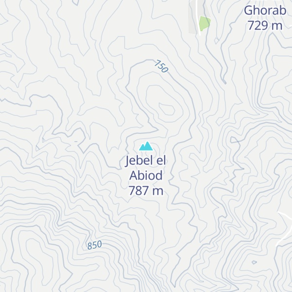 Map of Jebel el Abiod