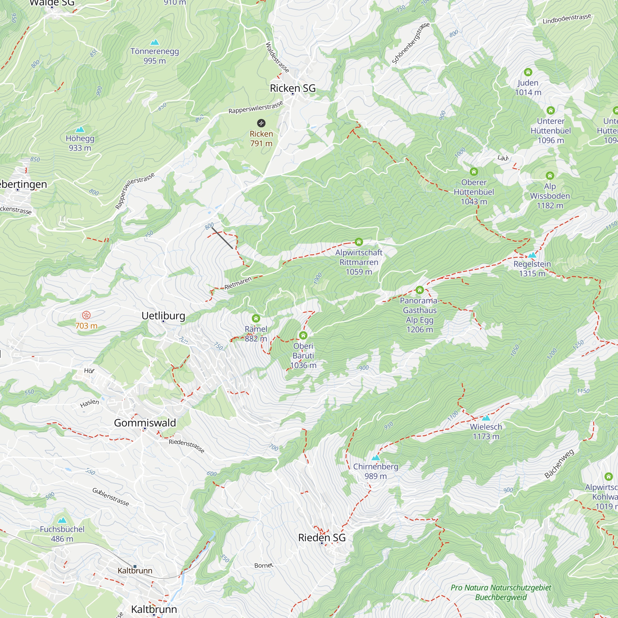Under Bärrüti map