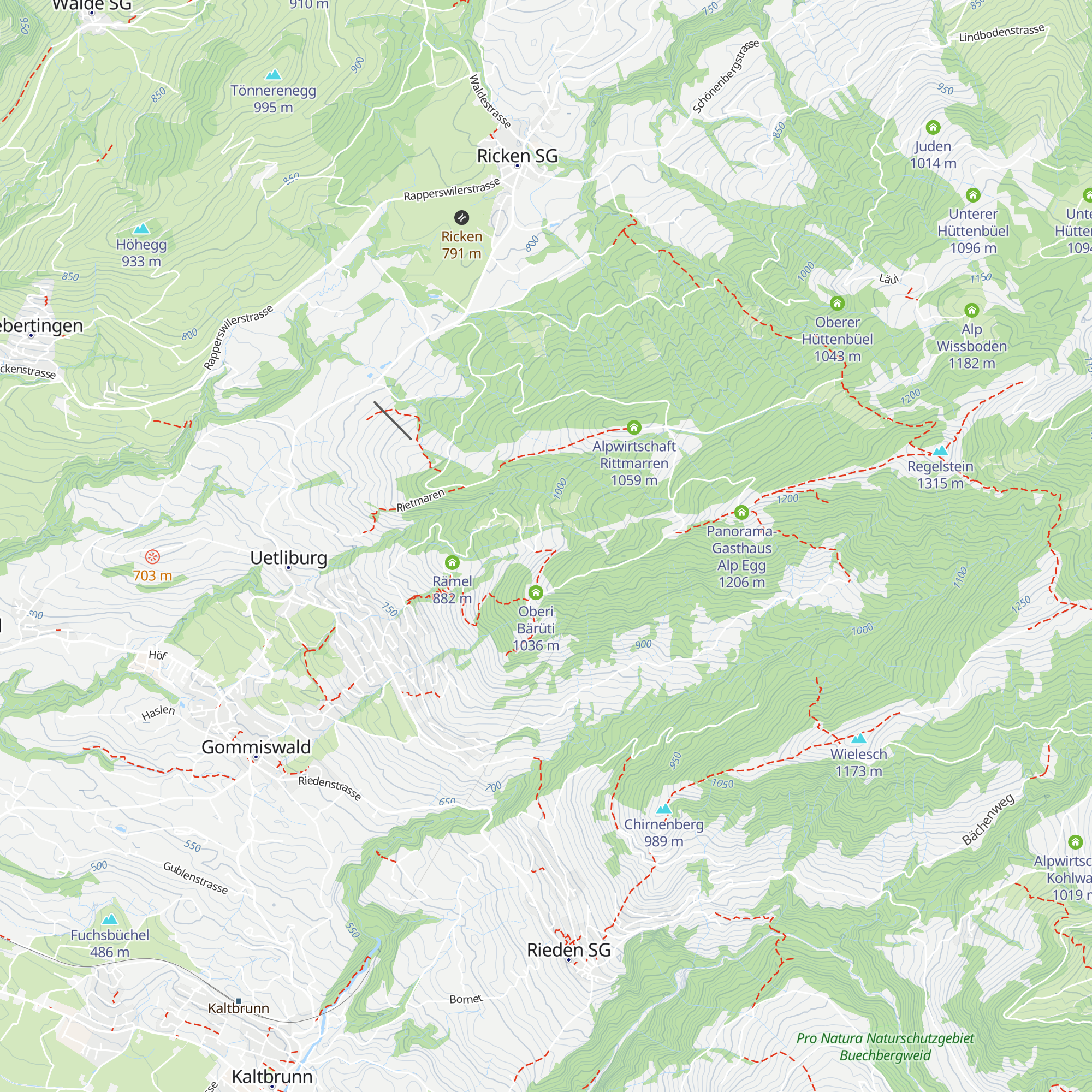 Under Bärrüti map