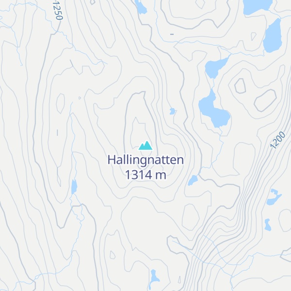Map of Hallingnatten