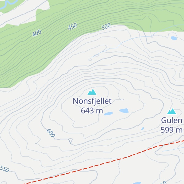 Map of Nonsfjellet