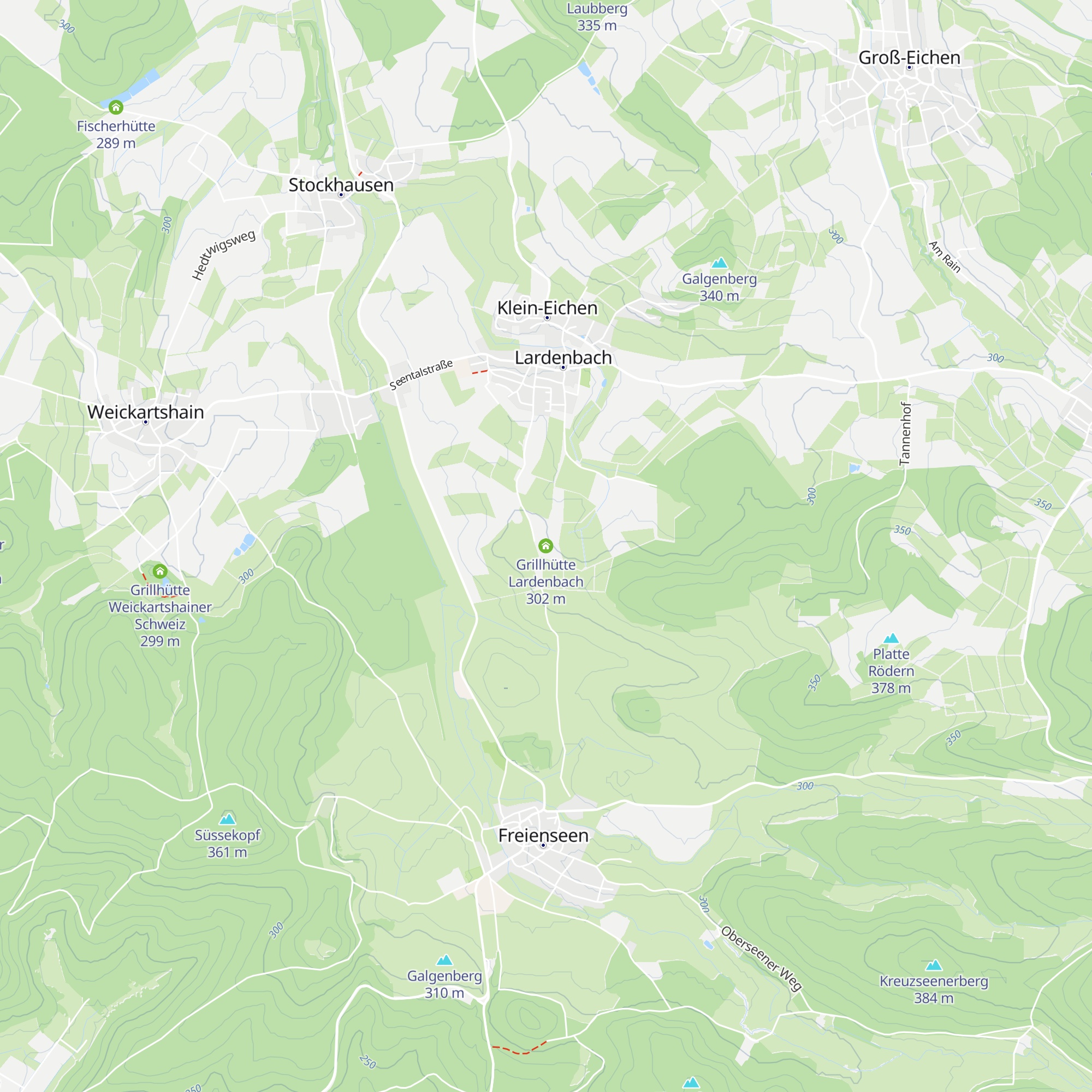 Grillhütte Lardenbach map