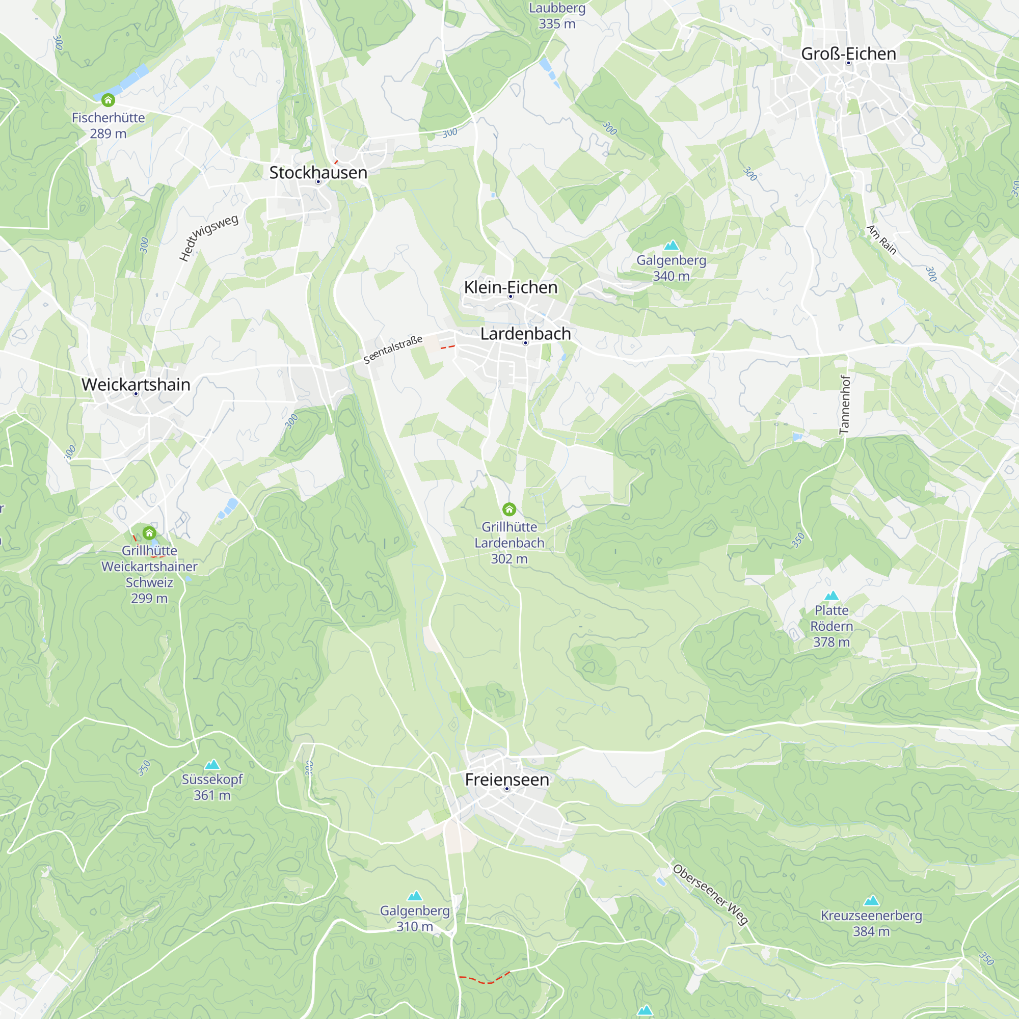 Grillhütte Lardenbach map