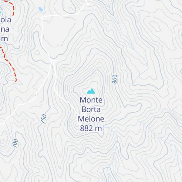 Map of Monte Borta Melone