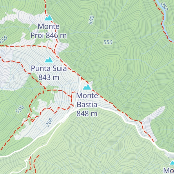 Map of Monte Bastia