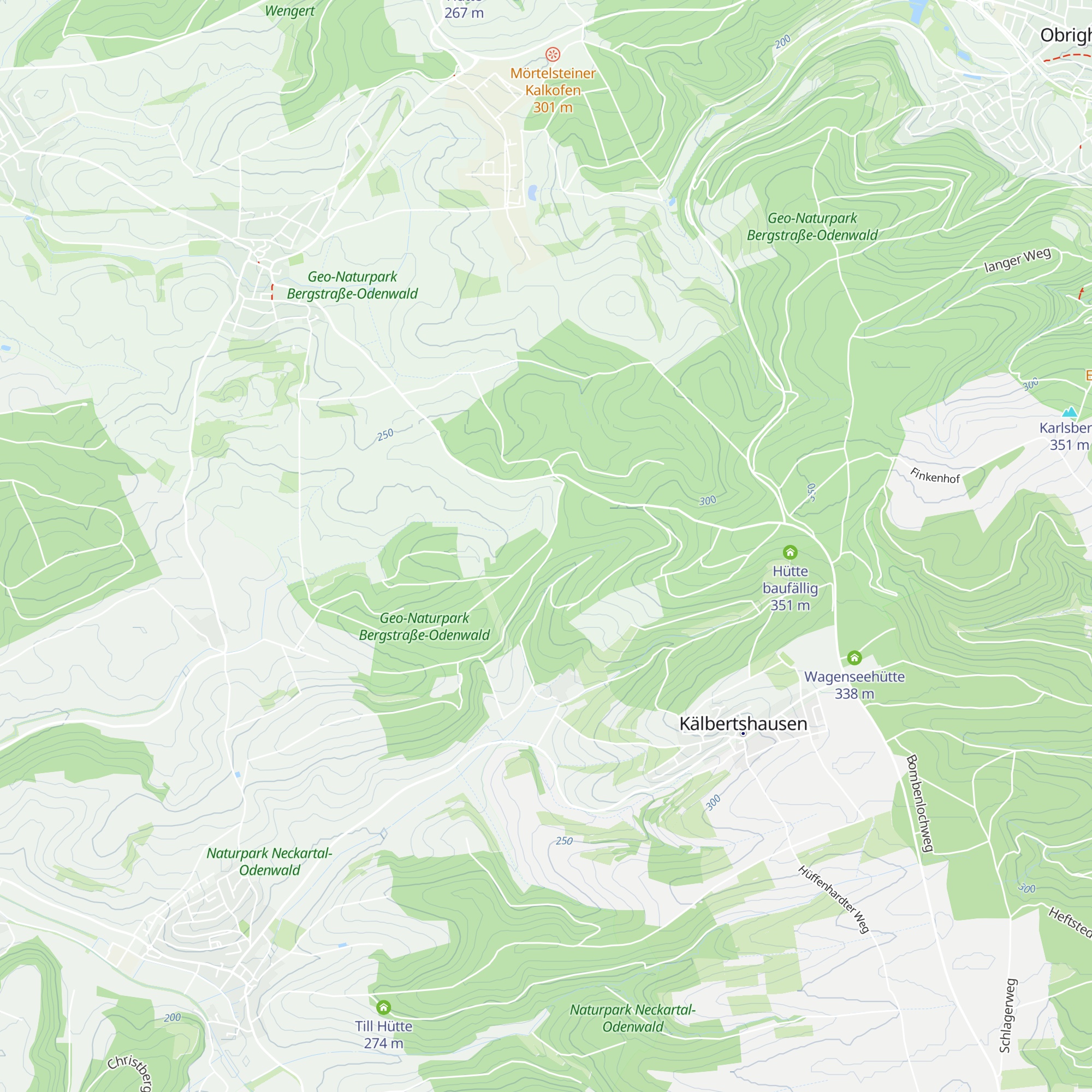 Waldhütte map