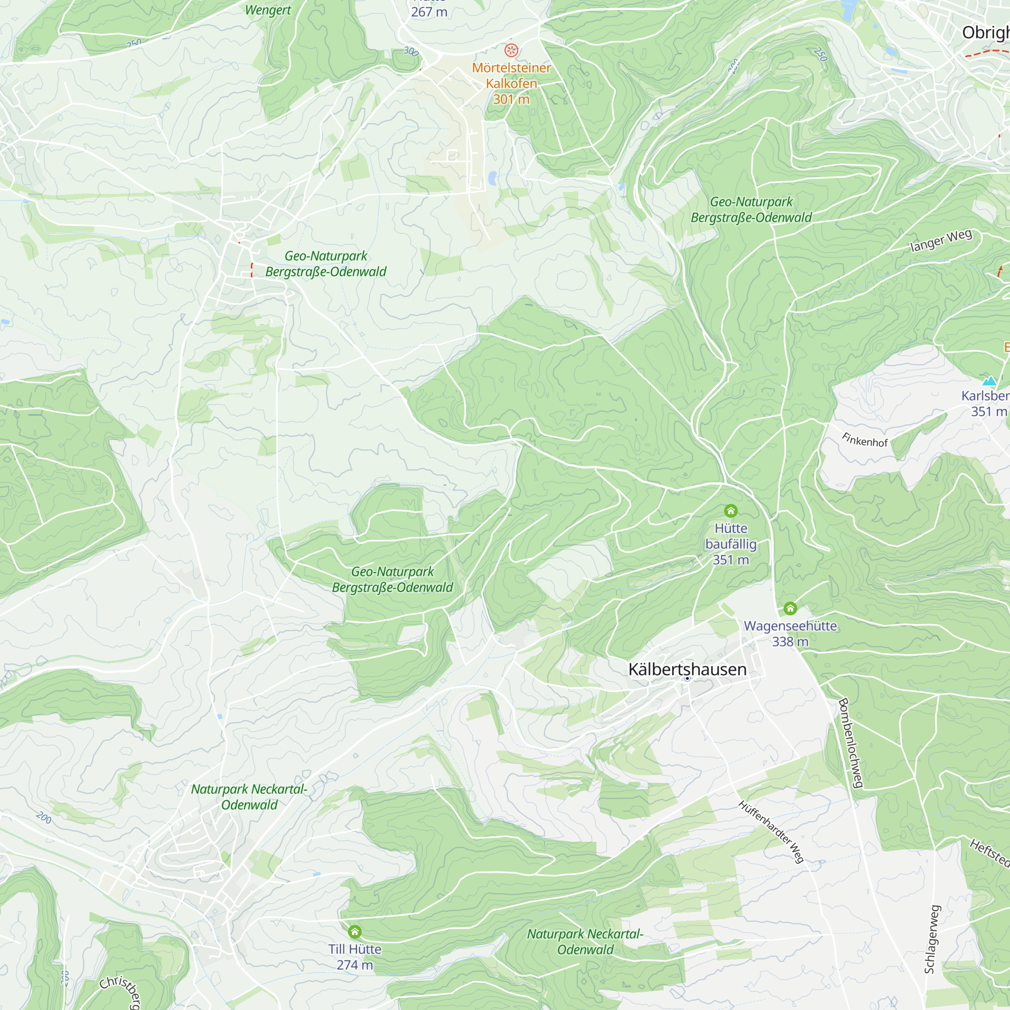 Waldhütte map