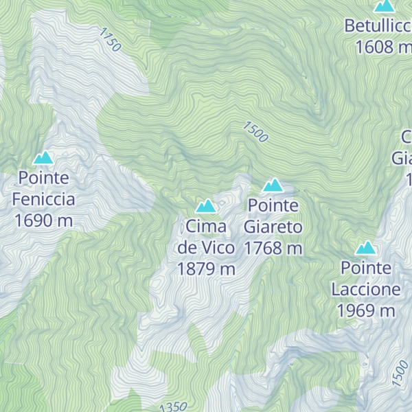 Map of Cima de Vico