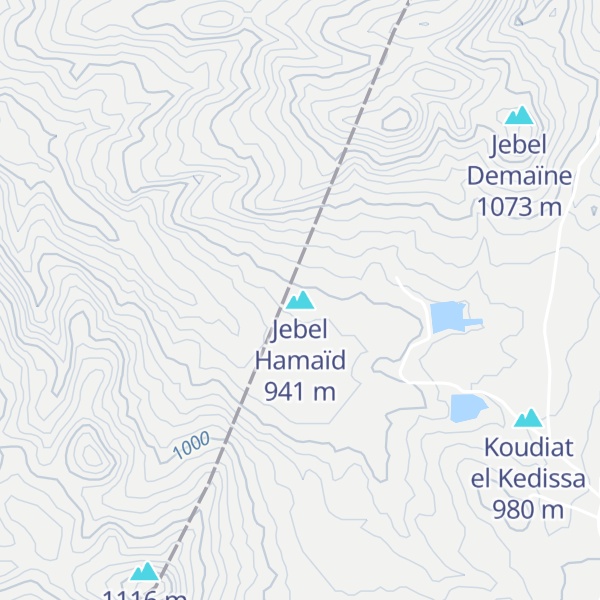 Map of Jebel Hamaïd