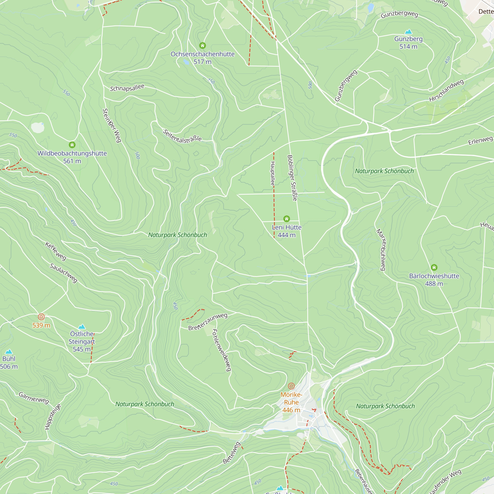 Tscherning-Hütte map