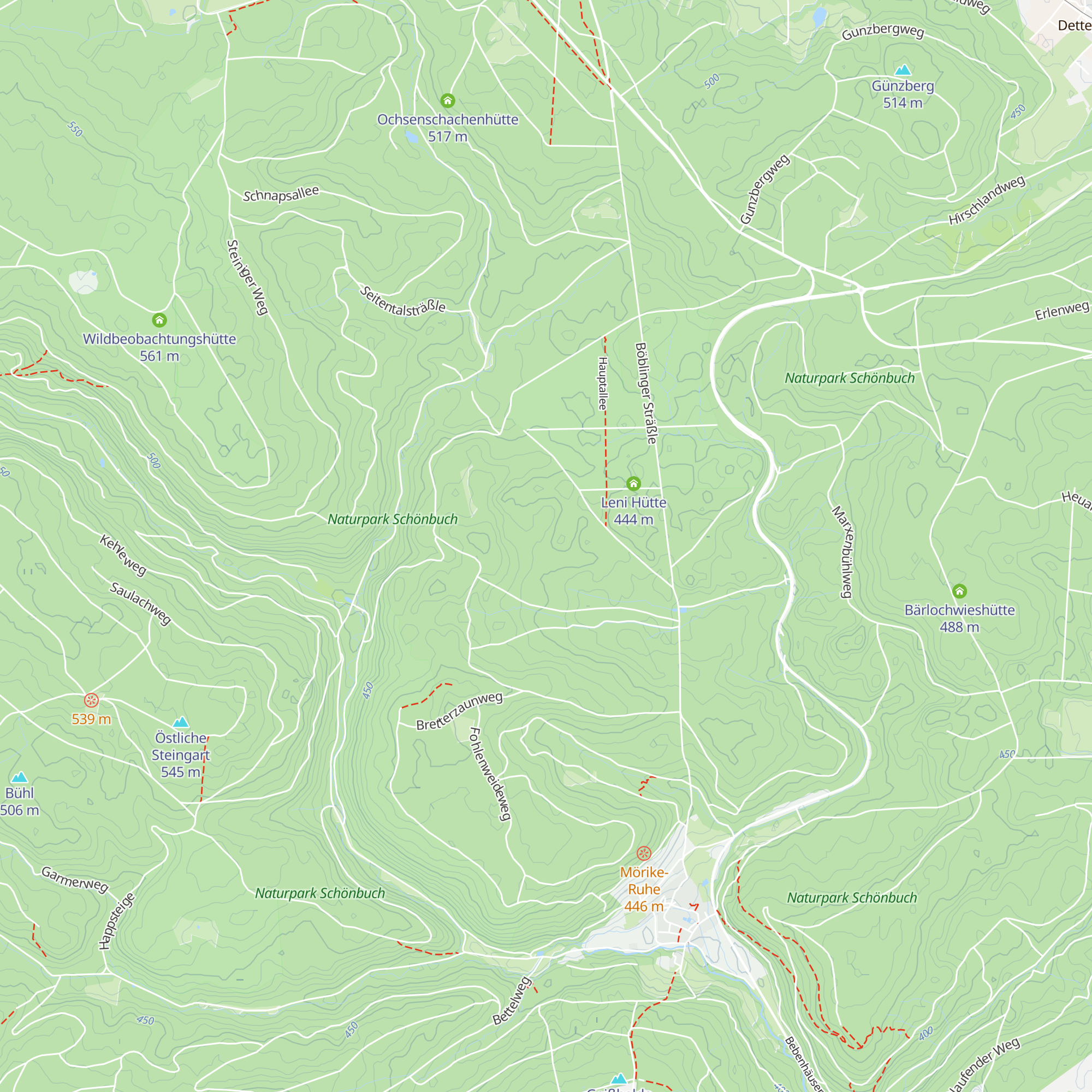 Tscherning-Hütte map