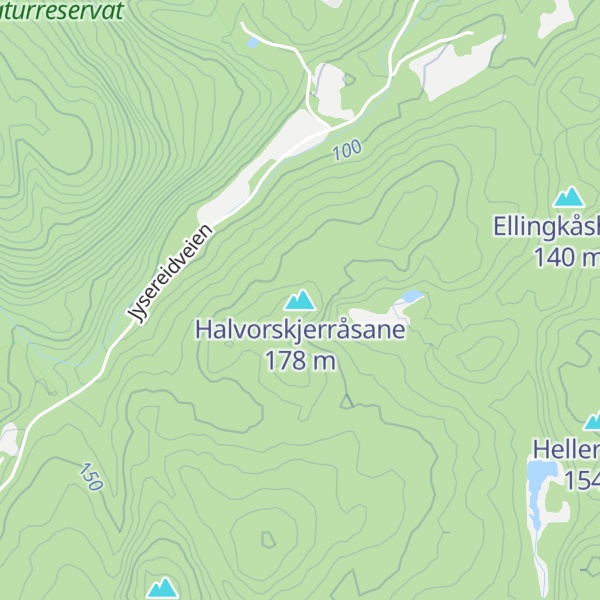 Map of Halvorskjerråsane
