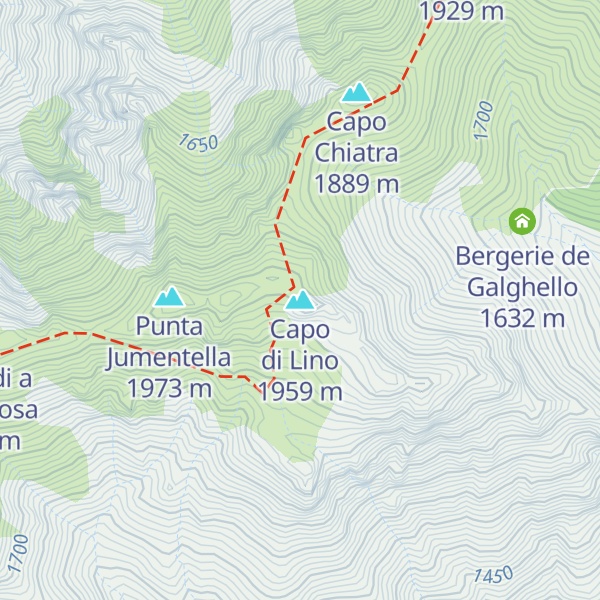 Map of Capo di Lino