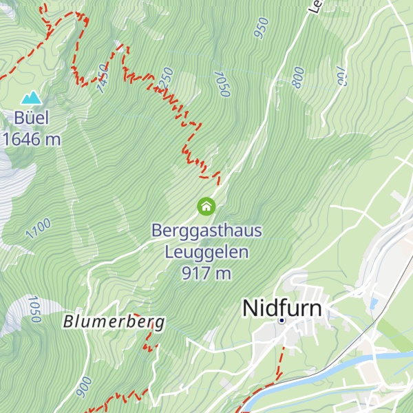 Map of Berggasthaus Leuggelen