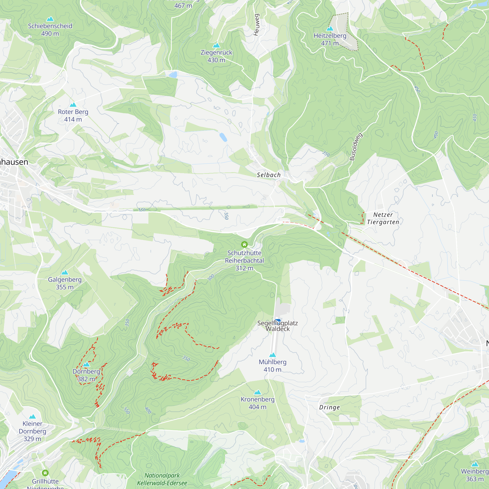 Schutzhütte Reiherbachtal map