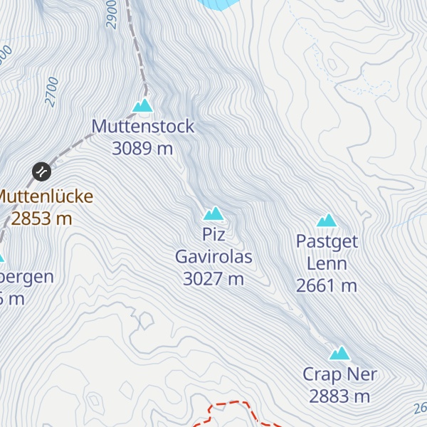 Map of Piz Gavirolas