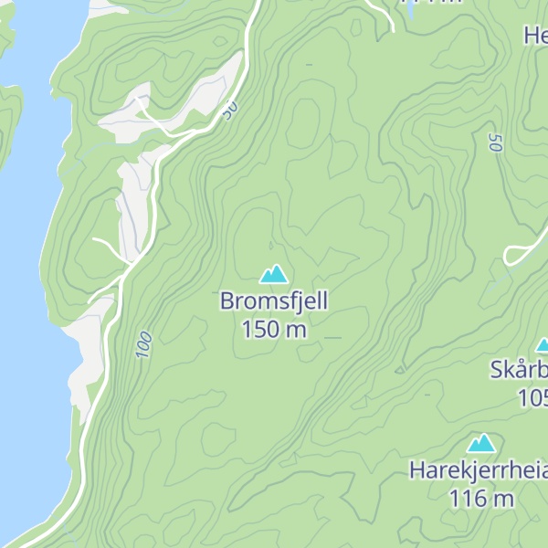 Map of Bromsfjell
