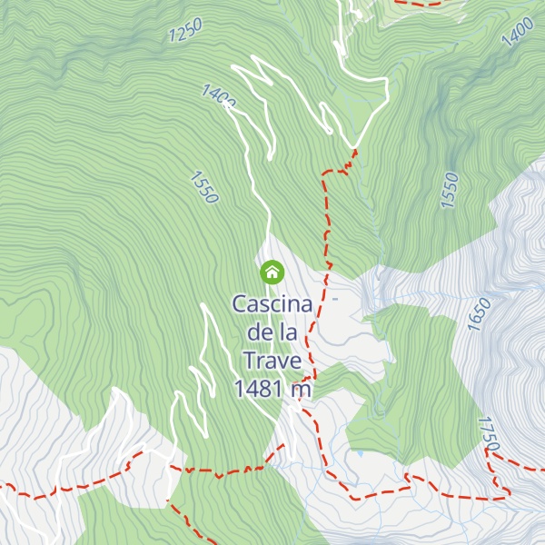 Map of Cascina de la Trave