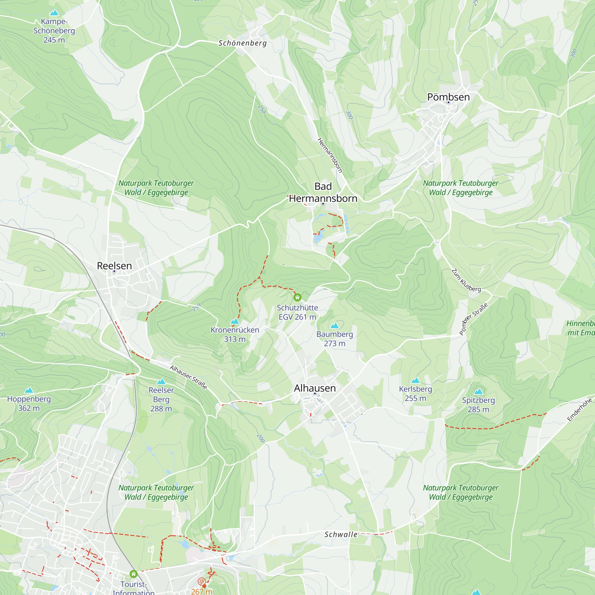 Schutzhütte EGV map