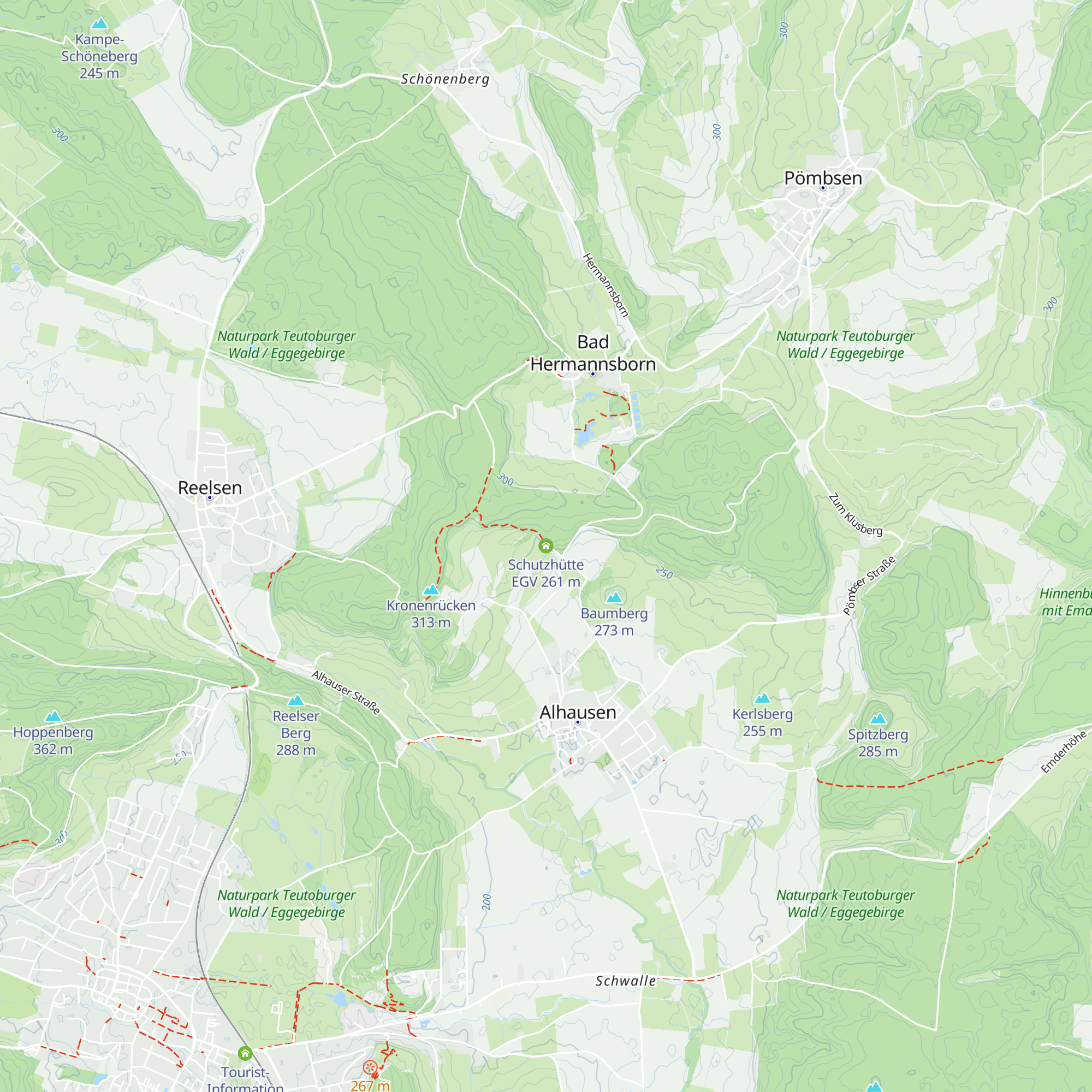 Schutzhütte EGV map