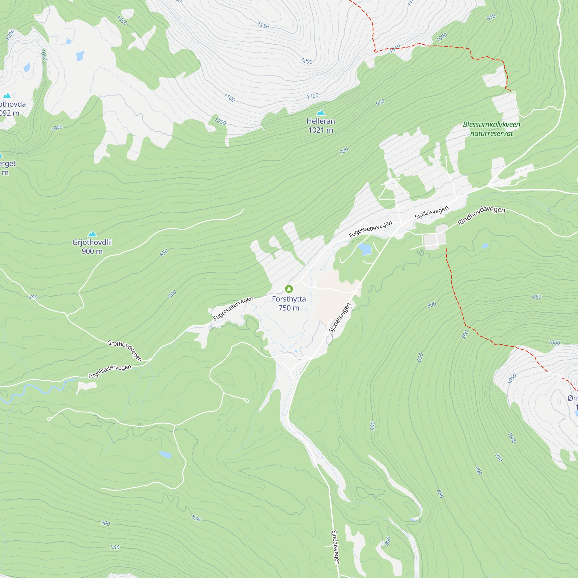 Forsthytta map