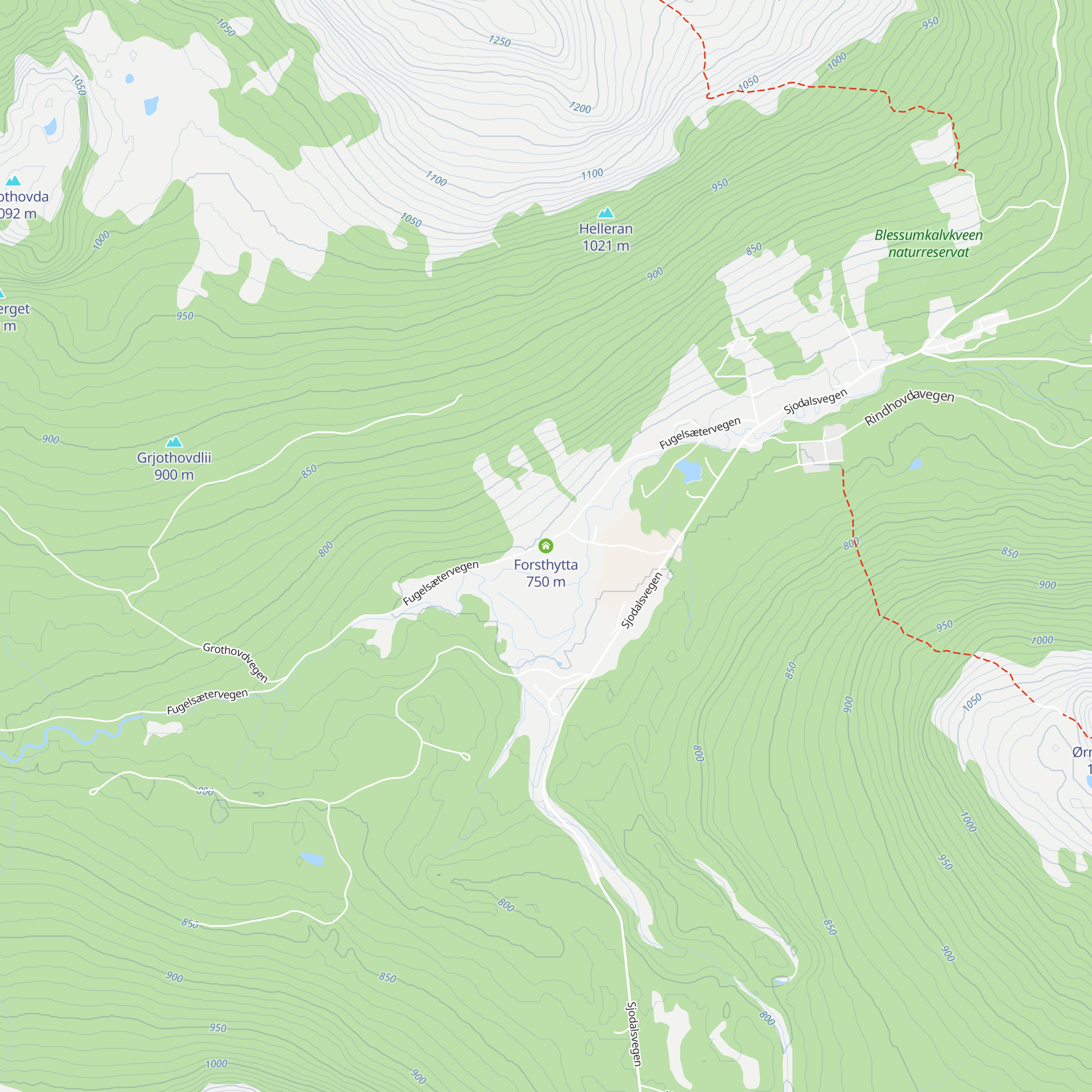 Forsthytta map