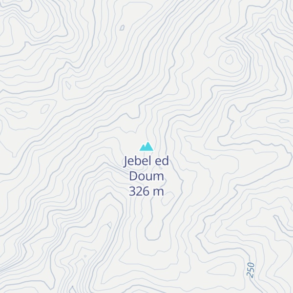 Map of Jebel ed Doum