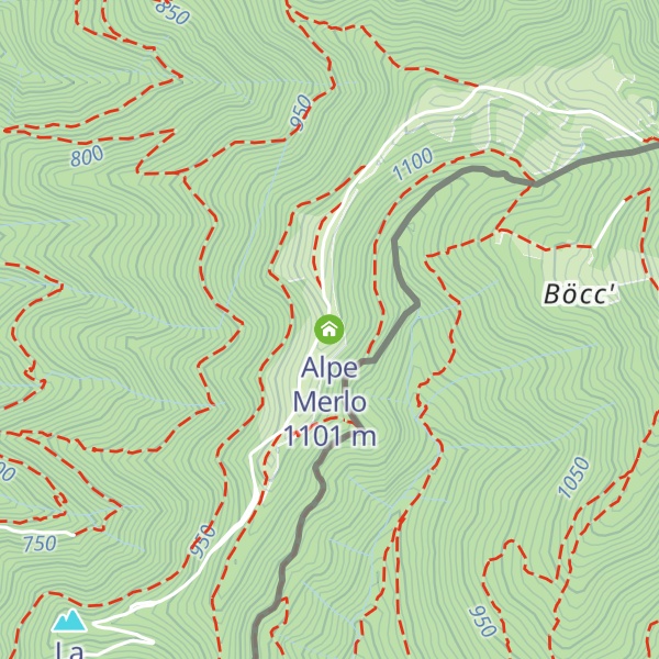Map of Alpe Merlo